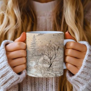 Cozy Winter Landscape Coffee Mug - Cabin Gift